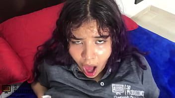 Play I fuck my stepbrother and he cums on my buttocks