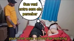 Play Vendada & Humiliated Latin Wife Fucked by Friend