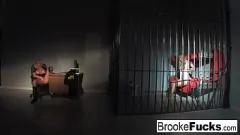 Play Blonde Pornstar Brooke Brand in Hardcore Cop and Inmate Sex