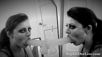 Play Sophie Dee Retro Dildo Blowjob!