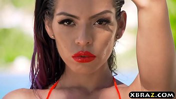 Play Hard anal fuck for this busty pool babe who truly enjoys it