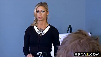 Play MILF boss inspires her office employees by fucking them