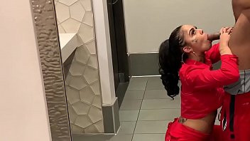 Play Genevieve Sinn Sucks Sevyan Harden’s BBC in Public Bathroom