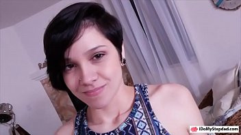 Play Short hair teen posed naked and screwed by her stepdad