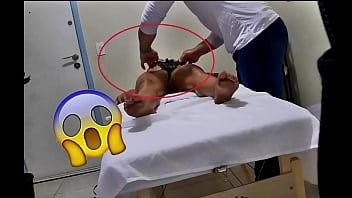 Play Naughty masseuse took off his client's panties and filmed in secret